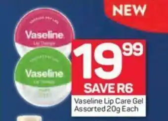 Pick n Pay Vaseline Lip Care Gel Assorted 20g each offer