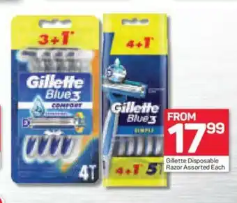 Pick n Pay Gillette Disposable Razor Assorted each offer