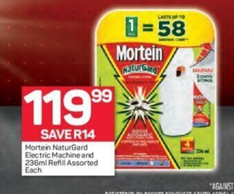 Pick n Pay Mortein NaturGard Electric Machine and 236ml Refill Assorted each offer