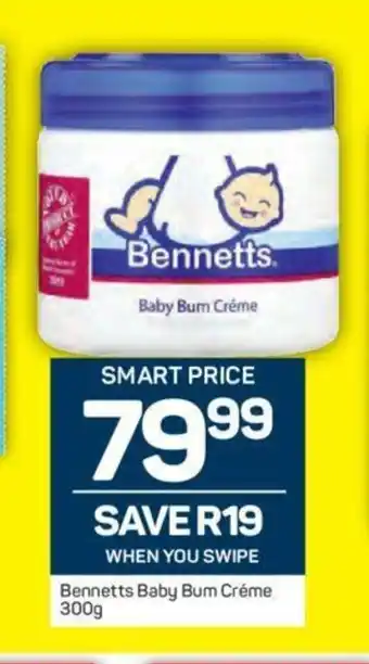 Pick n Pay Bennets Baby Bum Creme 300g offer