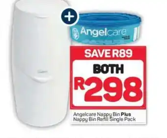 Pick n Pay Angelcare Nappy Bin Plus Nappy Bin Refill Single Pack offer