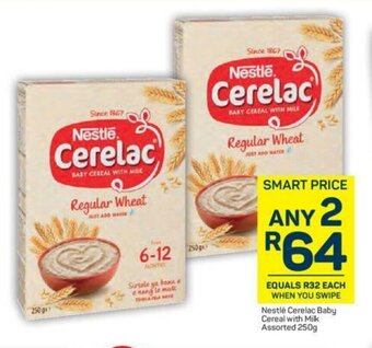Pick n Pay Nestle Cerelac Baby Cereal with milk Assorted 250g offer