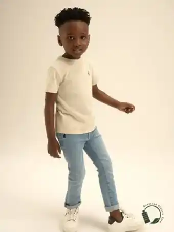 Boys light wash slim fit jean