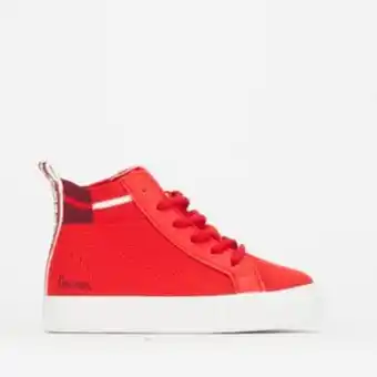 Zando Lee cooper boys maison high top knit sneakers red offer