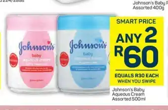 Pick n Pay Johnson's Baby Aqueous Cream Assorted 500ml offer
