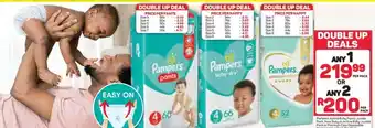Pick n Pay Pampers Active Baby Pants Jumbo Pack, New Baby or Active Baby Jumbo Pack or Premium Care Disposable Nappies Value pack offer