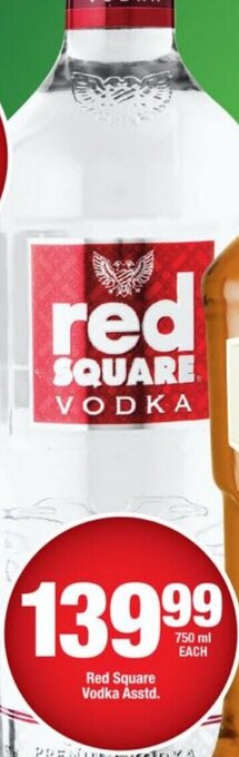 OK Liquor Red Square Vodka Asstd. offer
