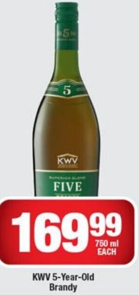 OK Liquor KWV 5-Year-Old Brandy offer