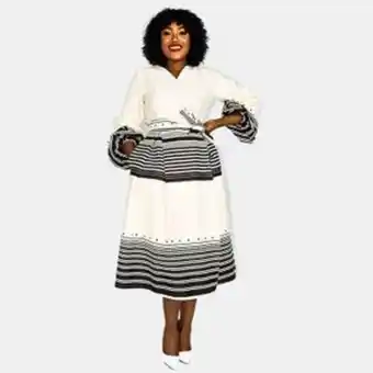 Zando Africa fashion house kundai printed xhosa wrap dress offer