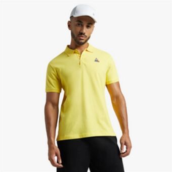 Men's le coq sportif essential yellow polo