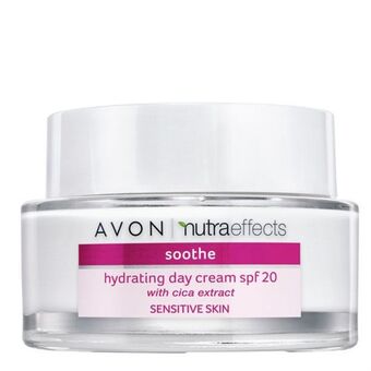 AVON Nutraeffects soothe hydrating day cream spf 20 50ml offer