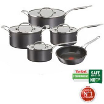 Home etc Jamie oliver by tefal cooks classic hard anodised 9pc cookware set offer