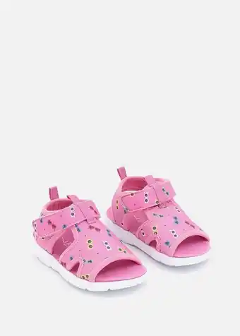 Heart print sandals (size 4-13) younger girl