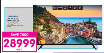 Makro Samsung - 208cm (82") Smart UHD TV - 395019 offer