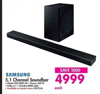 Samsung - 5.1 Channel Soundbar - 397514