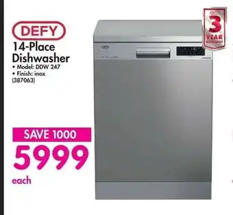 Makro DEFY - 14-Place Dishwasher - 387063 offer