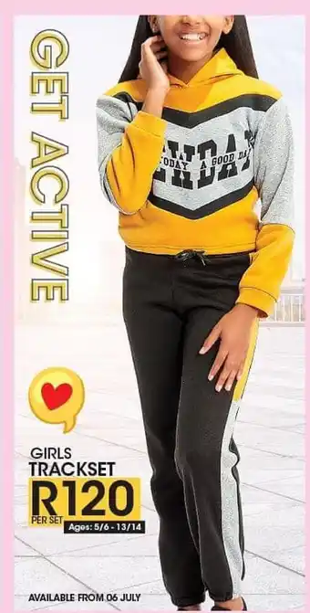 Girls Trackset ages 5/6 - 13/14 per set