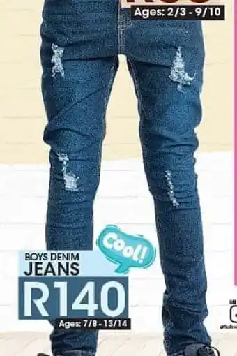 Boys Denim Jeans Ages 7/8 - 13/14