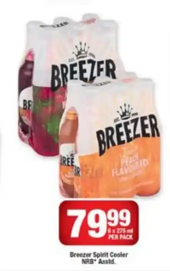 OK Liquor Breezer Spirit Cooler NRB Asstd offer