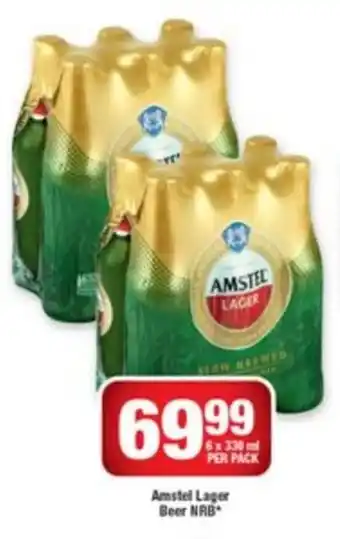 OK Liquor Amstel Lager Beer NRB offer