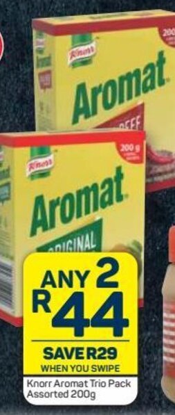 Pick n Pay Knorr Aromat Trio Pack Assorted 200g offer