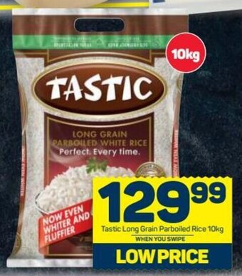 Pick n Pay Tastic Long Grain Parboiled Rice 10kg offer