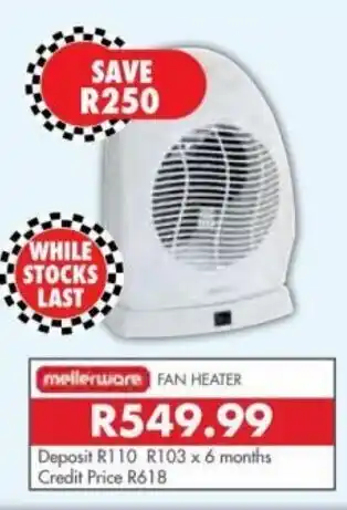 Beares Mellerware Fan Heater offer