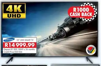 Beares Samsung 55" UHD Smart TV offer