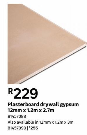Plaster boards