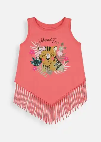 Tiger fringe cotton vest