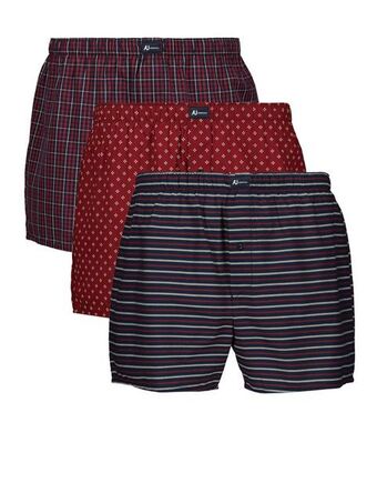 Woolworths Red print cotton boxers 3 pack offer