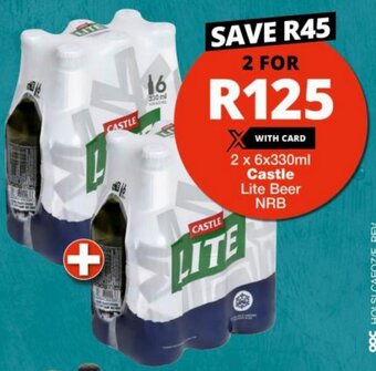 Checkers Castle Lite Beer NRB offer