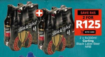 Checkers Carling Black Label Beer NRB offer