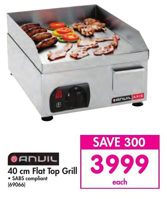 Anvil 40cm Flat Top Grill offer at Makro