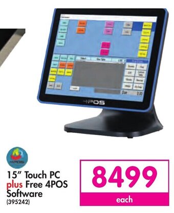 Makro 15" Touch PC plus Free 4POS Software offer