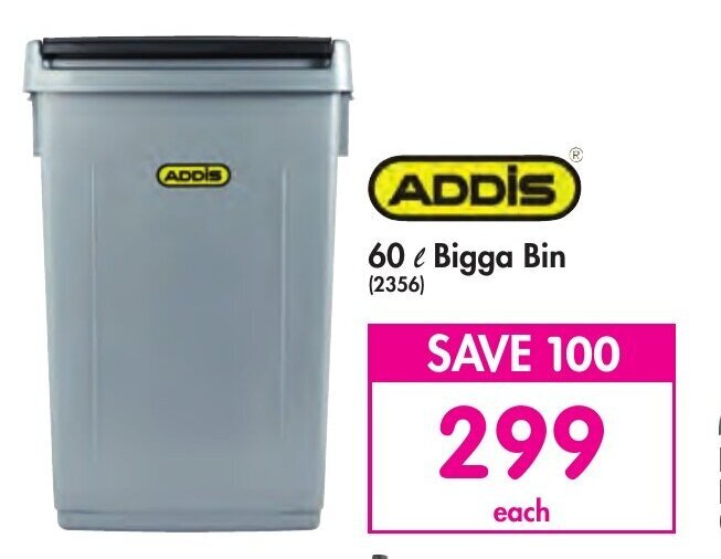Addis 60 ℓ Bigga Bin offer at Makro
