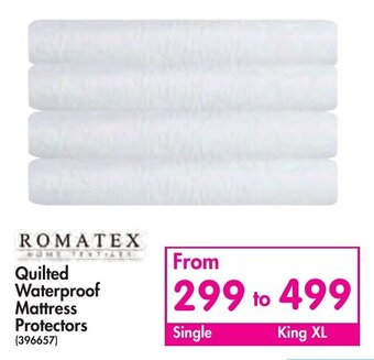 Romatex Quilted Waterproof Mattress Protectors