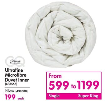 Makro Classic Ultrafine Microfibre Duvet Inner offer