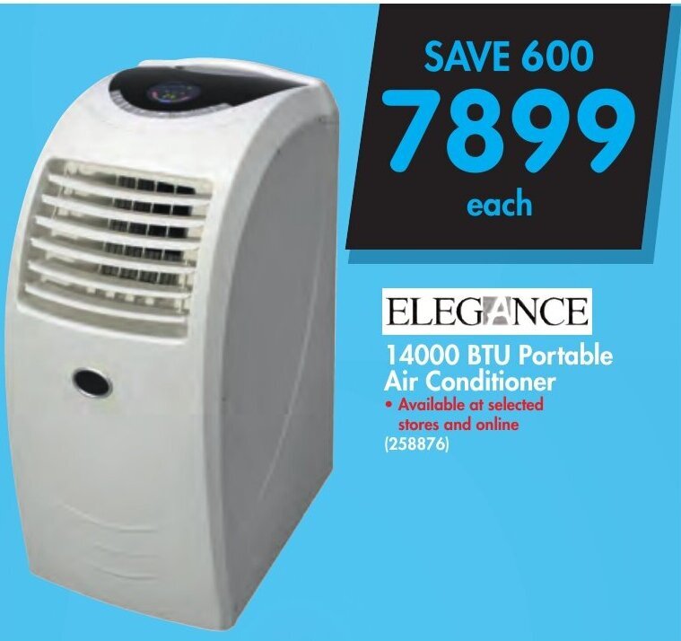 Elegnace 14000 BTU Portable Air Conditioner offer at Makro
