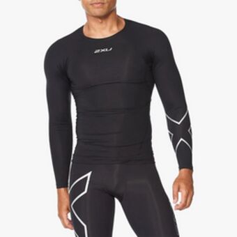 Men's 2xu core compression black long sleeve top