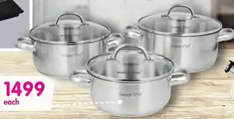 Makro Snappy Chef 6-Piece Budget Cookware Set offer