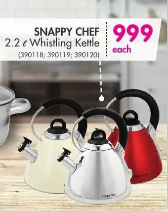 Makro Snappy Chef 2.2 Whistling Kettle offer