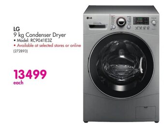 LG 9Kg Condenser Dryer