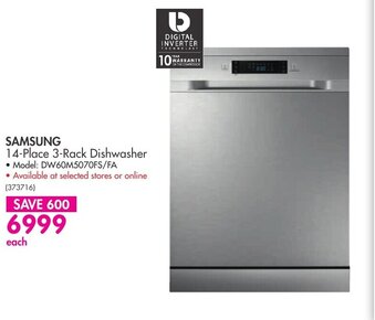 Makro Samsung 14-Place 3-Pack Dishwasher offer