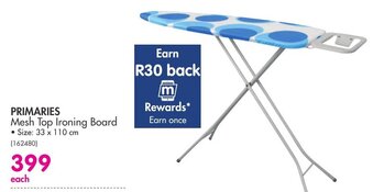 Makro Primaries Mesh Top Ironing Board offer