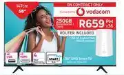 Game Hisense 58" (147cm) uhd smart tv-on 250gb home internet l top up (36 months) offer