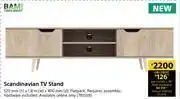 Bam scandinavian tv stand-520mm (h) x 1.8m (w) x 400mm (d)