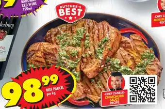 Shoprite Beef Parcel per kg offer