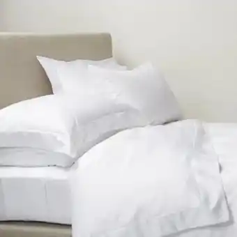 Whitehouse Whisper soft 300 thread count egyptian cotton percale oxford duvet cover set offer