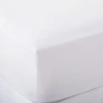 Whitehouse Whisper soft 300 thread count egyptian cotton percale white fitted sheet offer